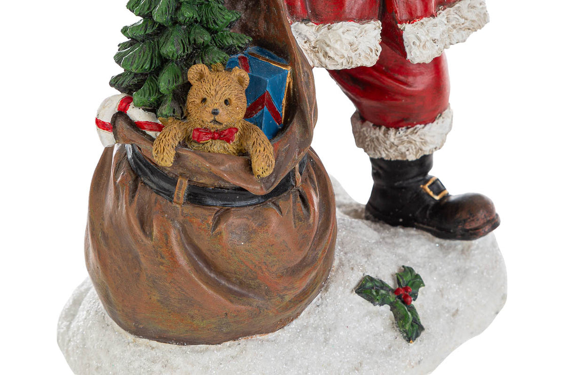 BABBO NATALE RESINA LAMPIONE