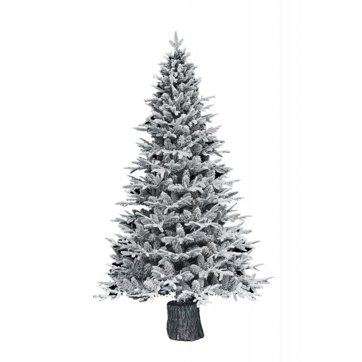 Albero di Natale artificiale Kentucky Innevato con base tronco integrata | Xone