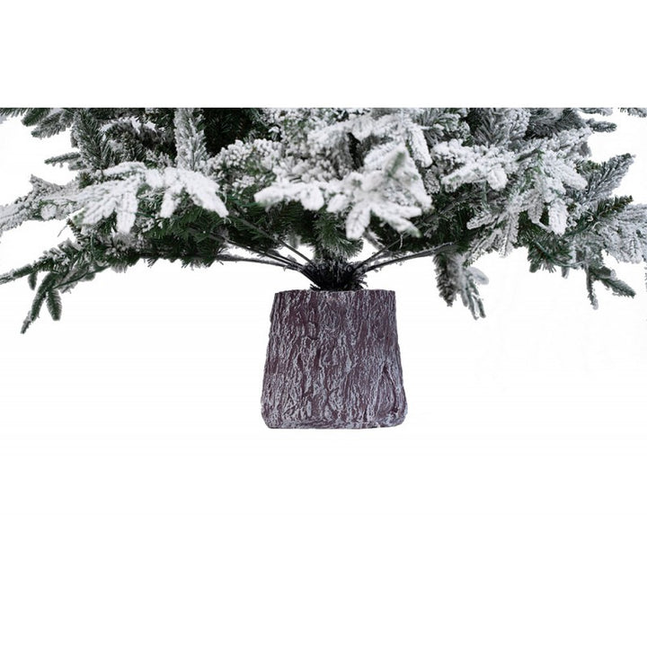 Albero di Natale artificiale Kentucky Innevato con base tronco integrata | Xone