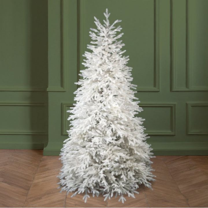 Albero di Natale artificiale Lincoln White Deluxe, Real Touch bianco in Gift Box | Xone
