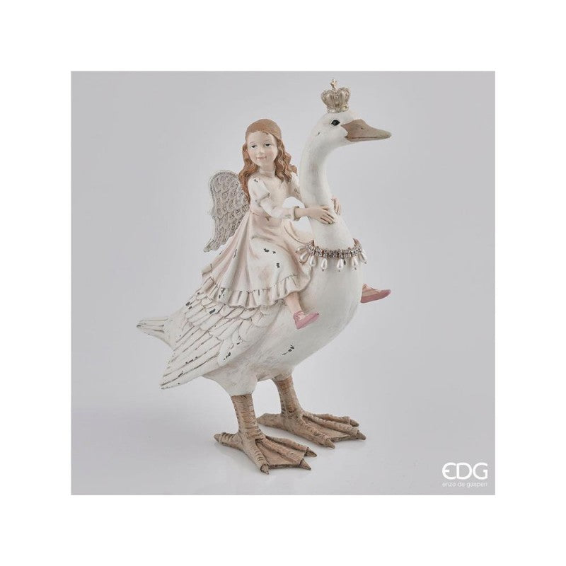 Angelo poly con cigno h30