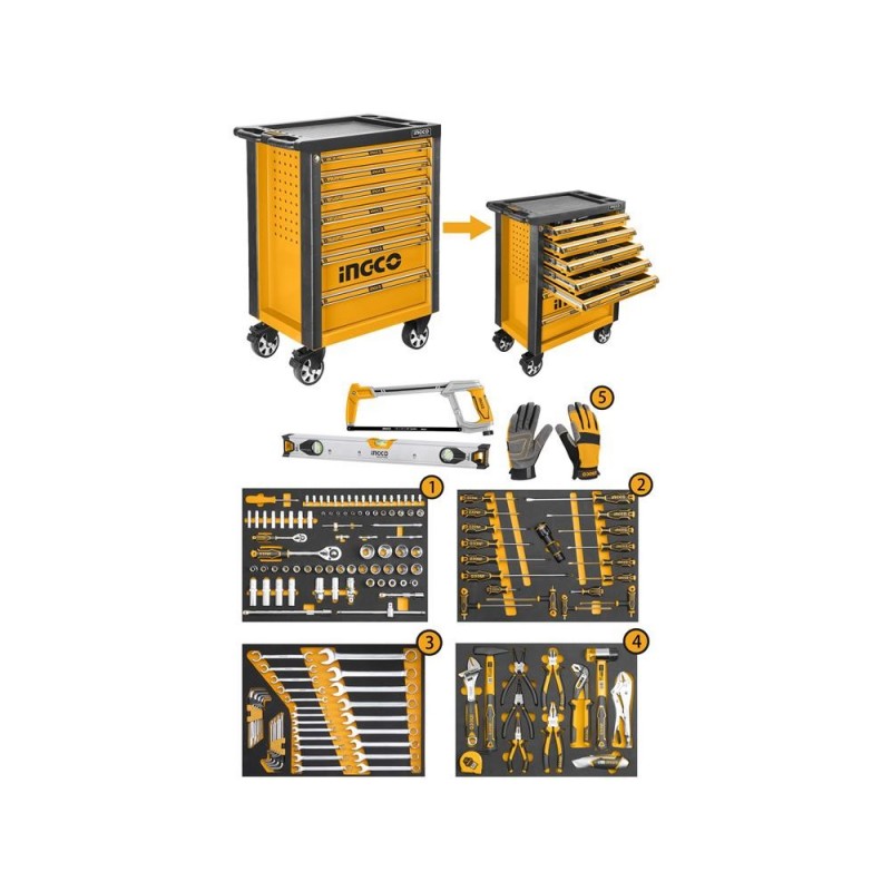 Carrello portattrezzi 162pz