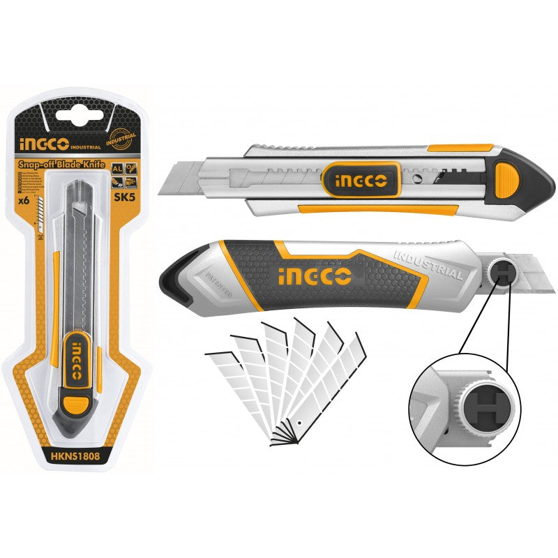 Cutter in alluminio Ingco 18x100 mm