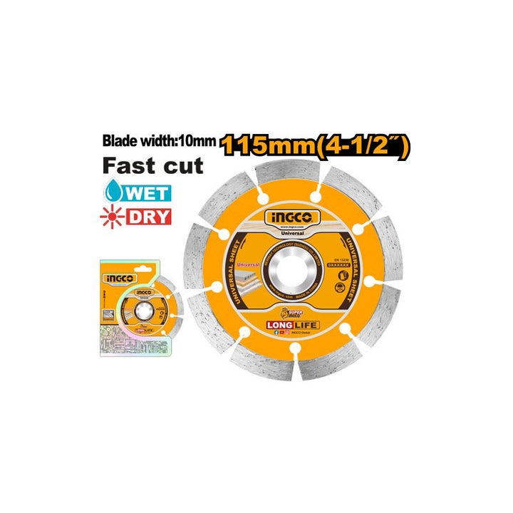 DISCO DIAMANTATO 115MM UMIDO/SECCO
