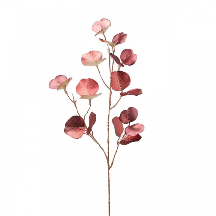 Ramo fiore artificiale Eucalipto rosa 84h cm