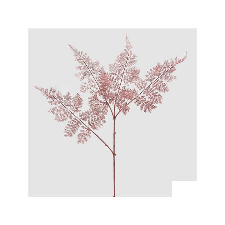 Felce glitter con ramo rosa | EDG