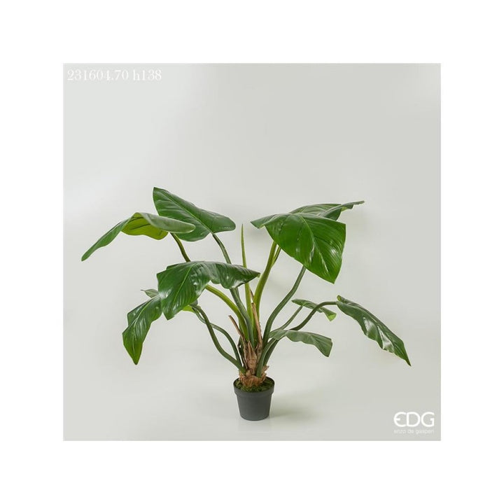 Pianta artificiale Filodendro con vaso EDG