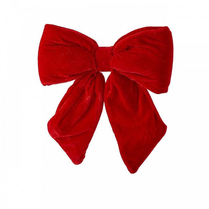 Fiocco Rosso in Velluto per albero di Natale | EDG