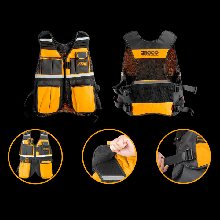 Gilet porta attrezzi 7 tasche Ingco