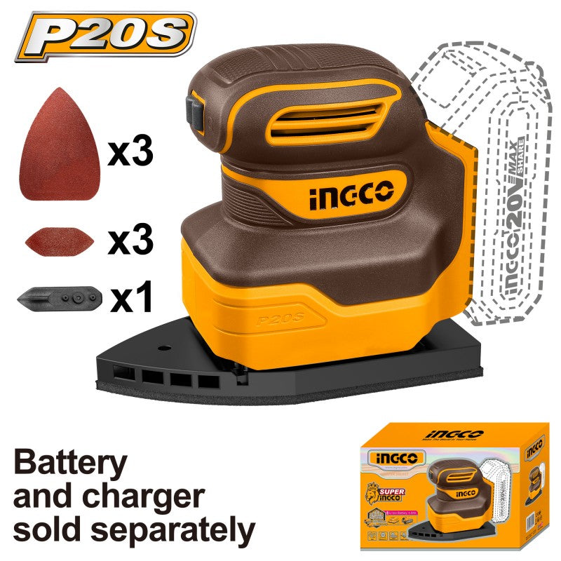 Levigatrice A Batteria Nudo 20v