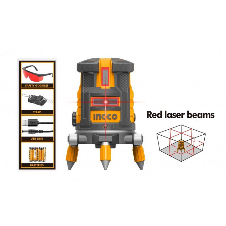 Livella laser autoregolabile 0-30M (Raggio Rosso)