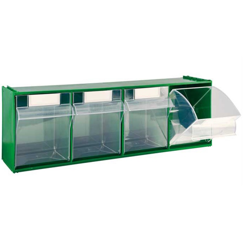 Cassettiera Madia verde con cassetti basculanti