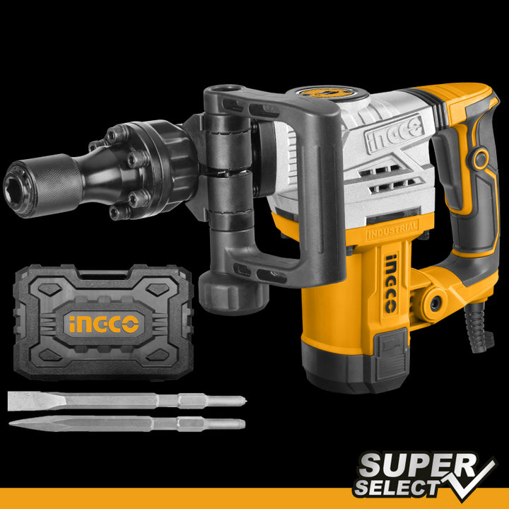 Martello demolitore Ingco 1300 W con 2 scalpelli