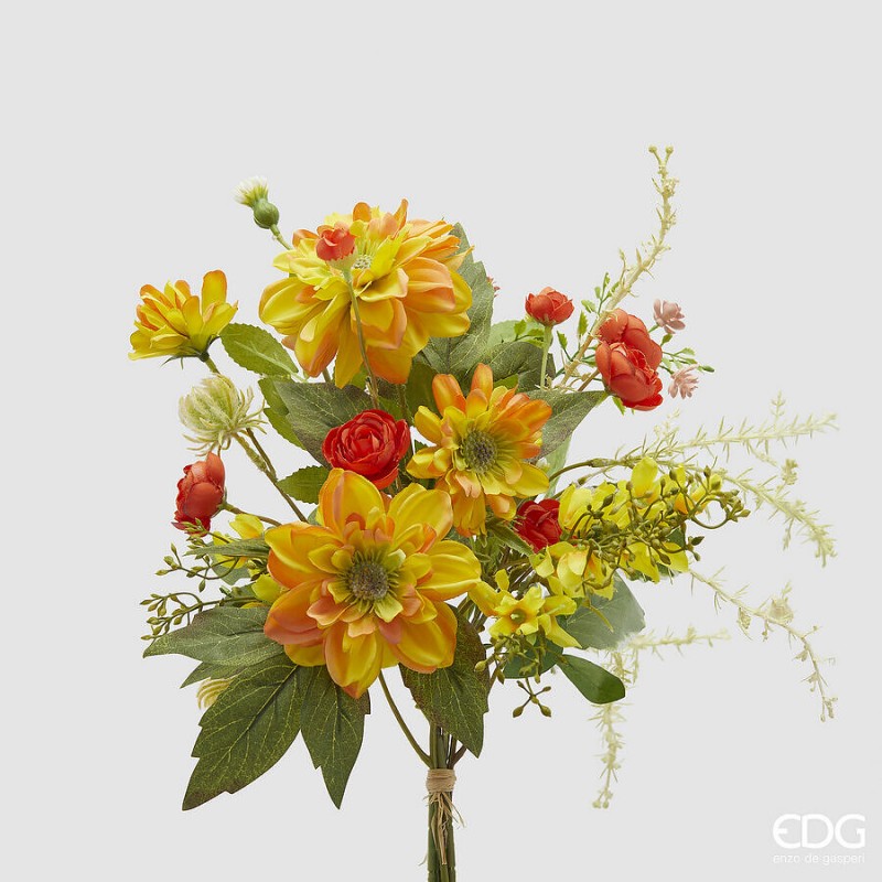 Mazzo Dalia Con Foglie H35 | Enzo De Gasperi