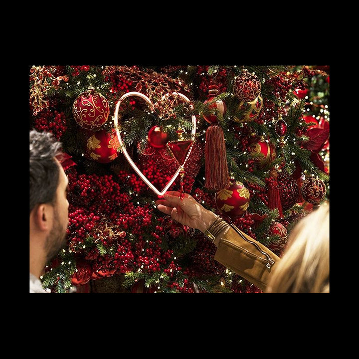 Neonled cuore a 2 facce rosso h30cm| EDG