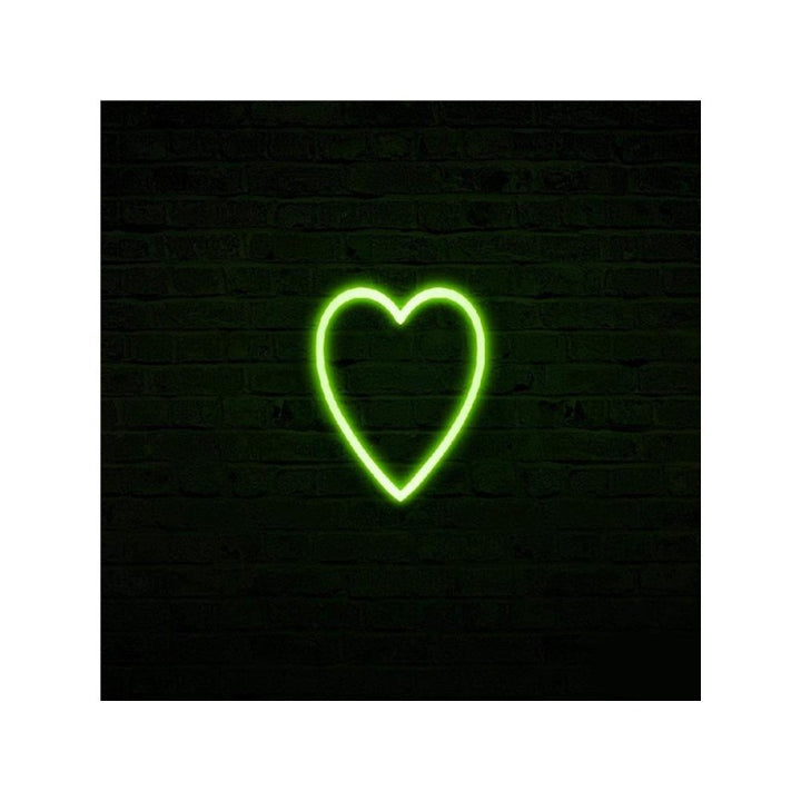 Neonled cuore a 2 facce verde h30cm| EDG