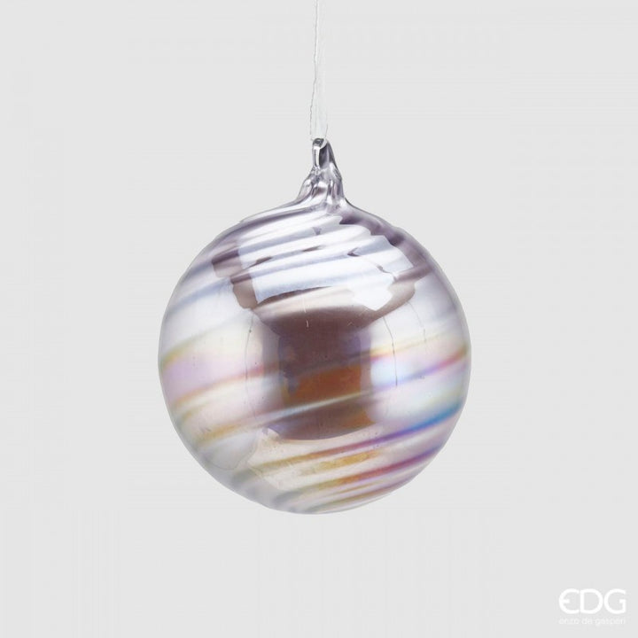 Palla In Vetro Spiral Diametro 9 Cm |EDG