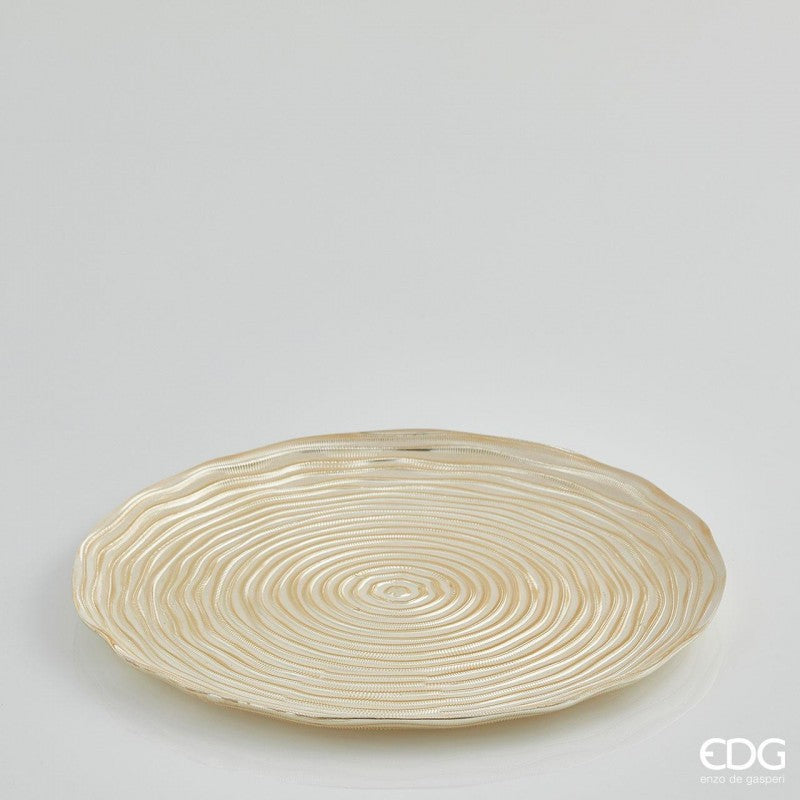 Piatto bisanzio snake h2 d33 lt.gold