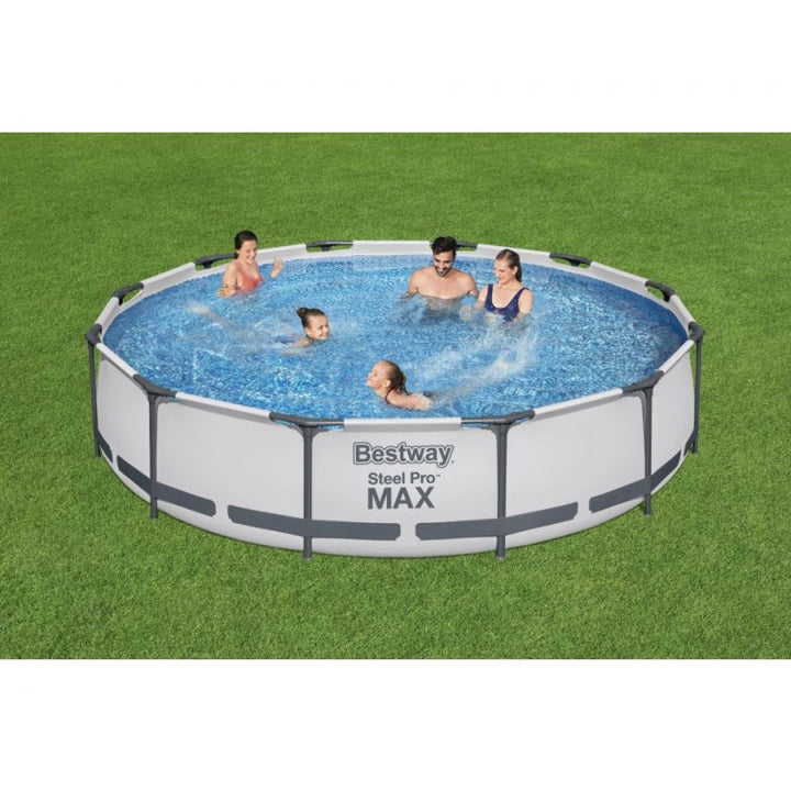 Piscina Bestway 56438 Rotonda Fuori Terra Steel Pro Max 457x122 cm