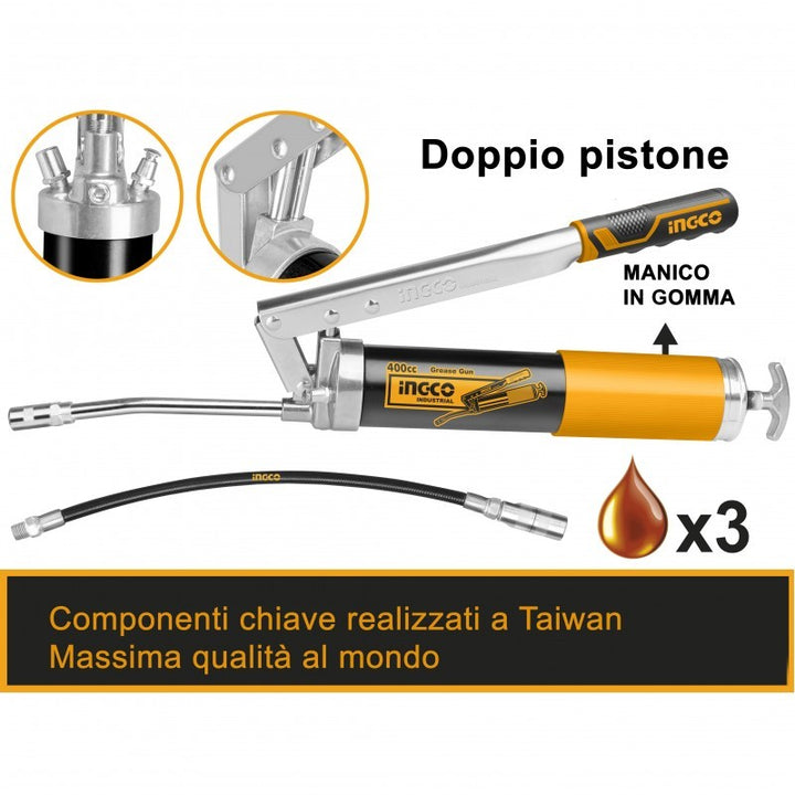 Pistola ingrassatrice Ingco