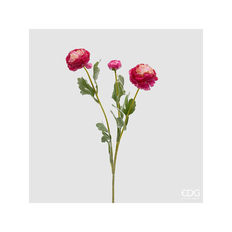 Ramo Ranuncolo con foglie H50 | Enzo De gasperi