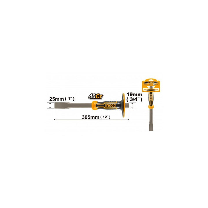 Scalpello con paramano 19x305mm