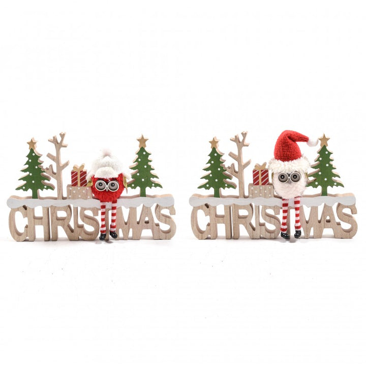 Scritta Natalizia In Legno |Mercury