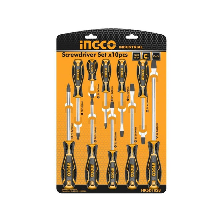 Set 10 cacciaviti Ingco