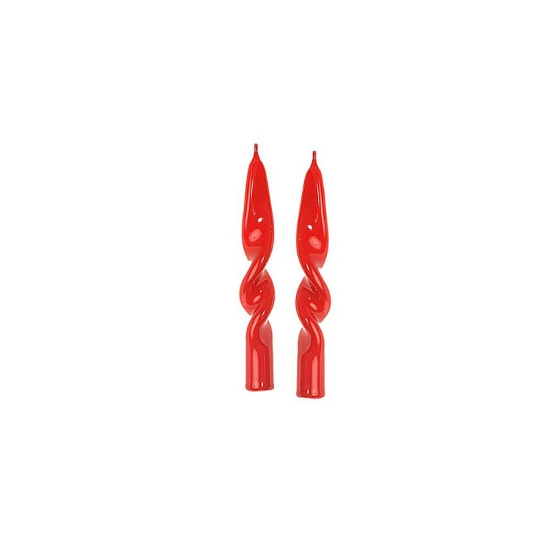 Candela conica 250 mm Rosso 12 pz