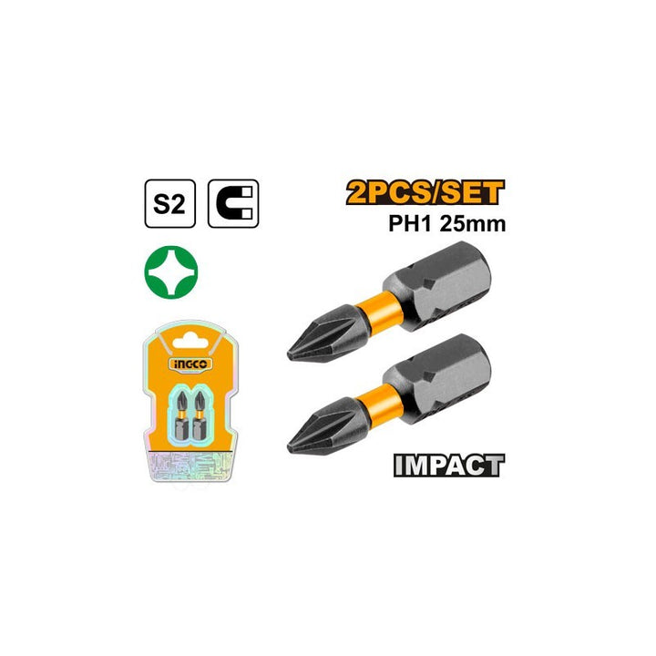 SET 2PZ CACCIAVITI BIT 25 MM MAGNETICO PH1