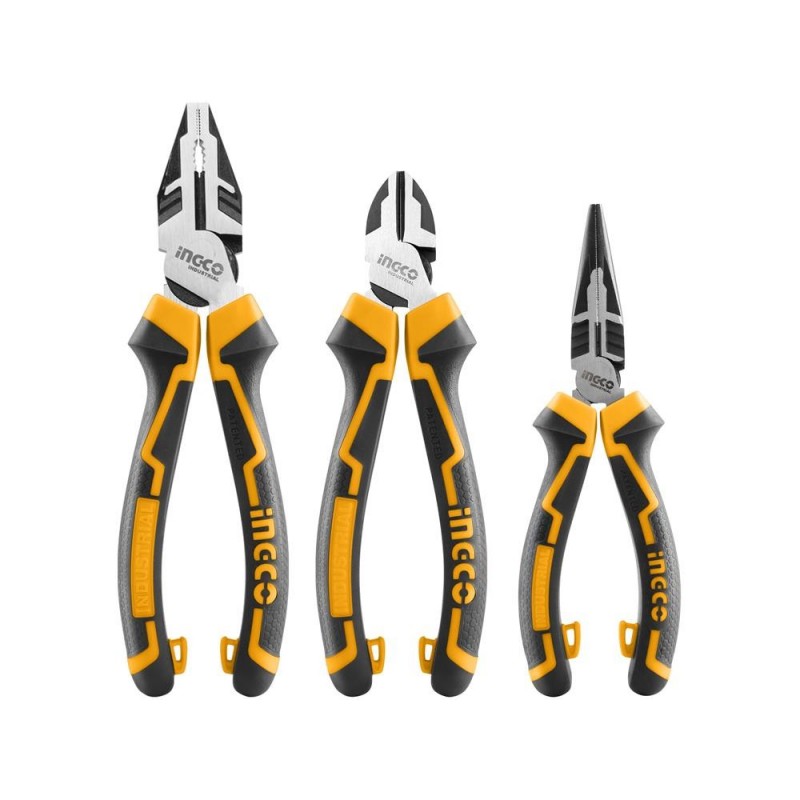 Set 3 pinze professionali Ingco