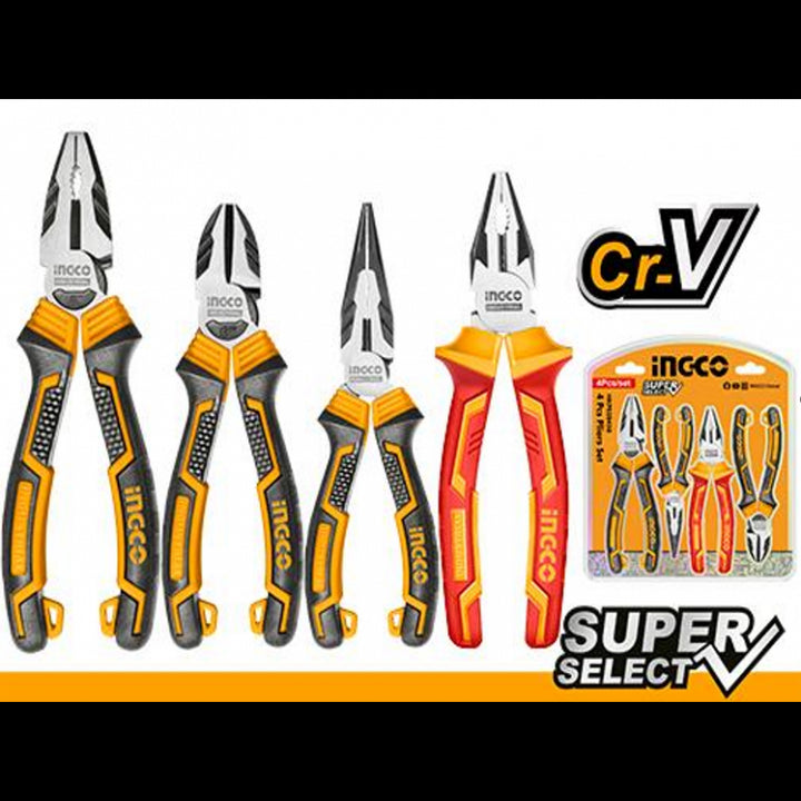 Set 4 Pinze Professionali