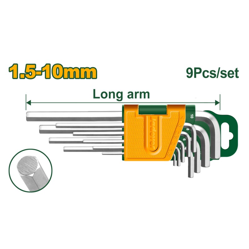 Set 9 Chiavi Esagonali 1,5-10mm