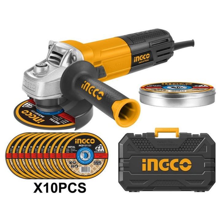 Smerigliatrice angolare 115 mm 950w + 10dischi