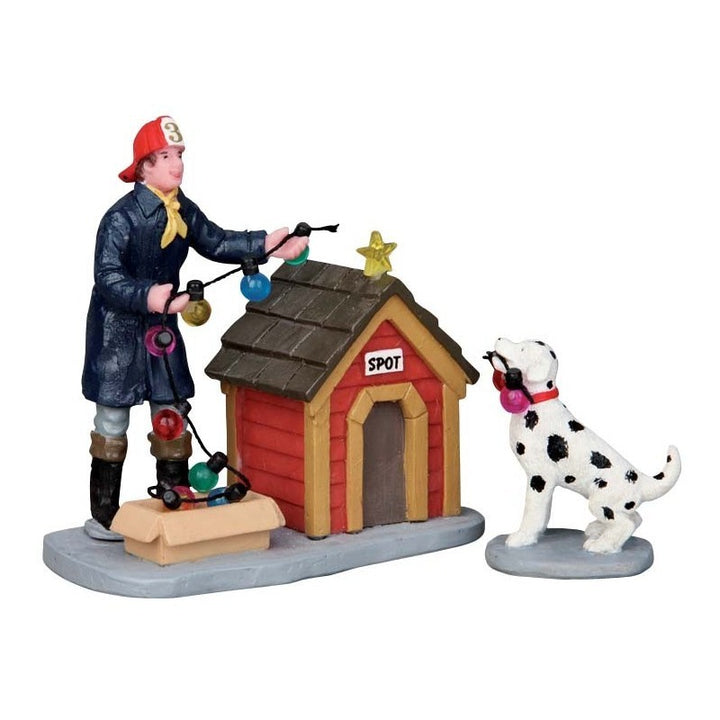 Pompiere e Cane - Lemax