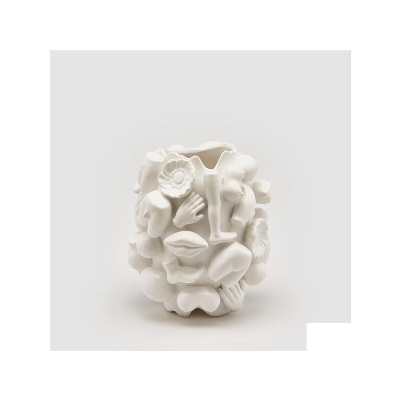 Vaso chakra eortika bianco h25cm