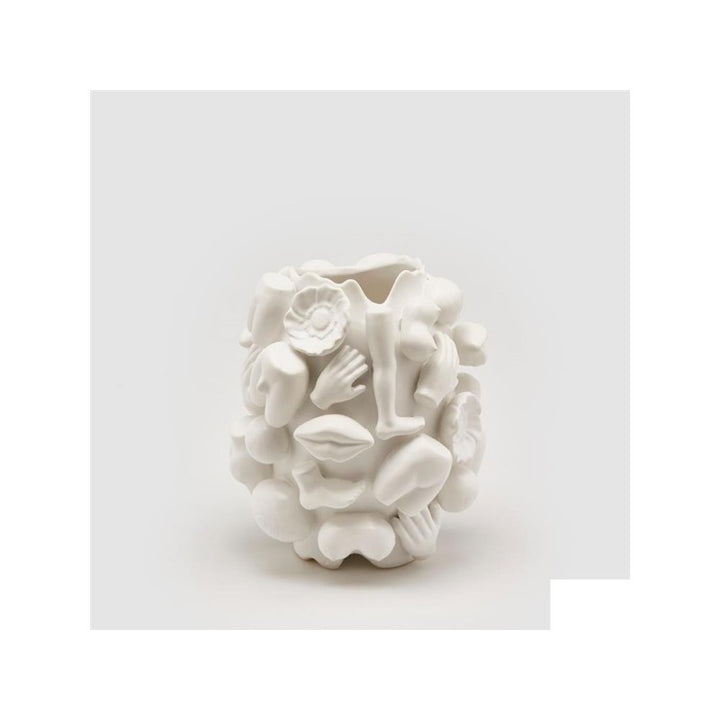 Vaso chakra eortika bianco h25cm