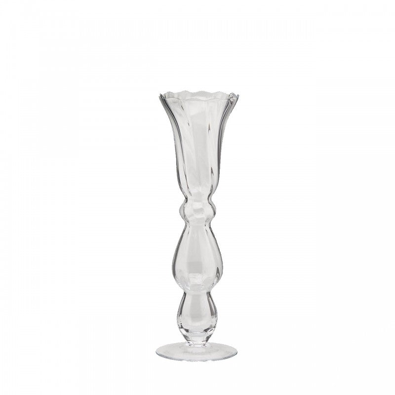 Vaso Portacandela In Vetro H45 Cm