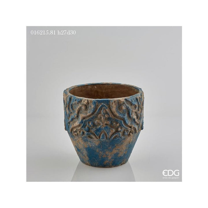 Vaso rotondo bombato deco h27cm