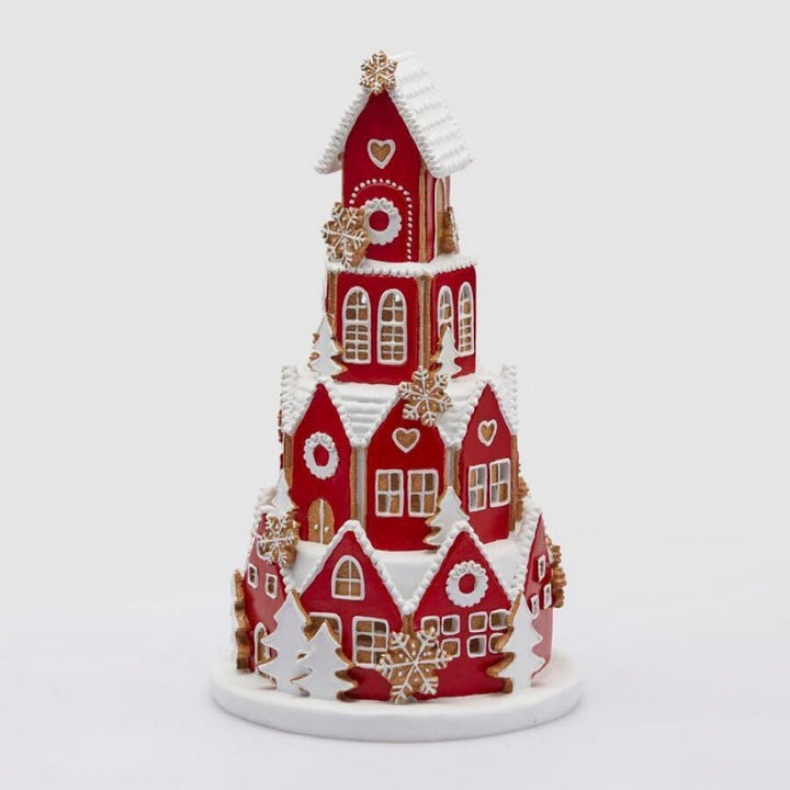 Villaggio di Natale con led H42cm EDG