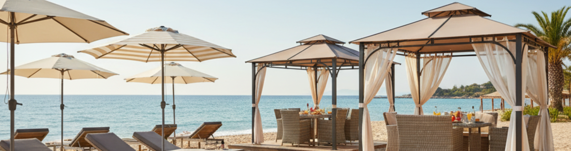 Gazebo e ombrelloni