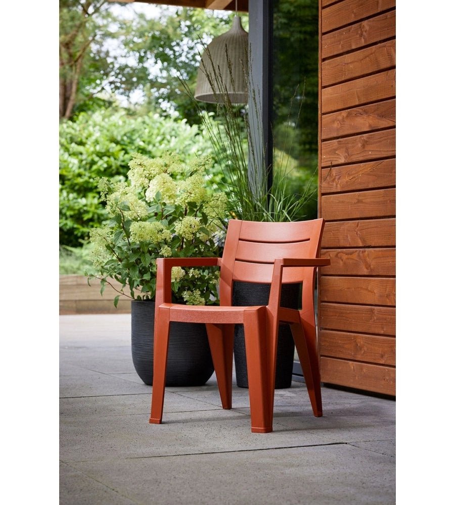 Set 6 sedie Julie da giardino multicolore - Perrone Shop