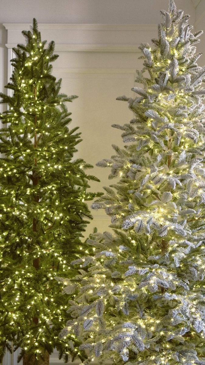 Albero di Natale Rockefeller Slim Innevato by Salvatore Izzo 210CM - 2200LED integrati | Xone - Perrone Shop