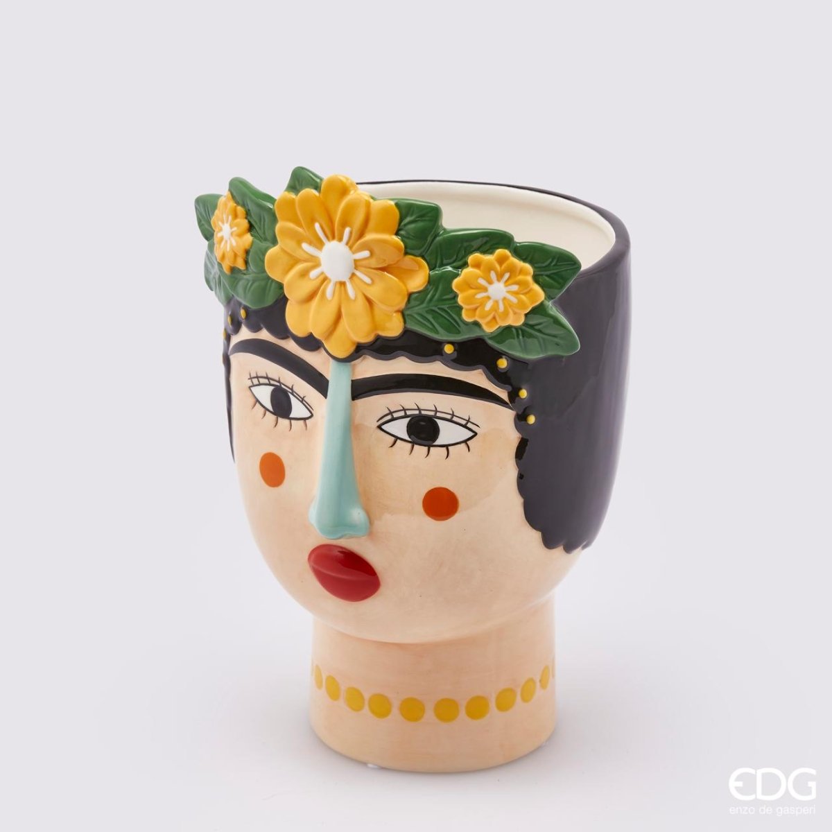 Vaso Testa Tenerife giallo EDG - Perrone Shop