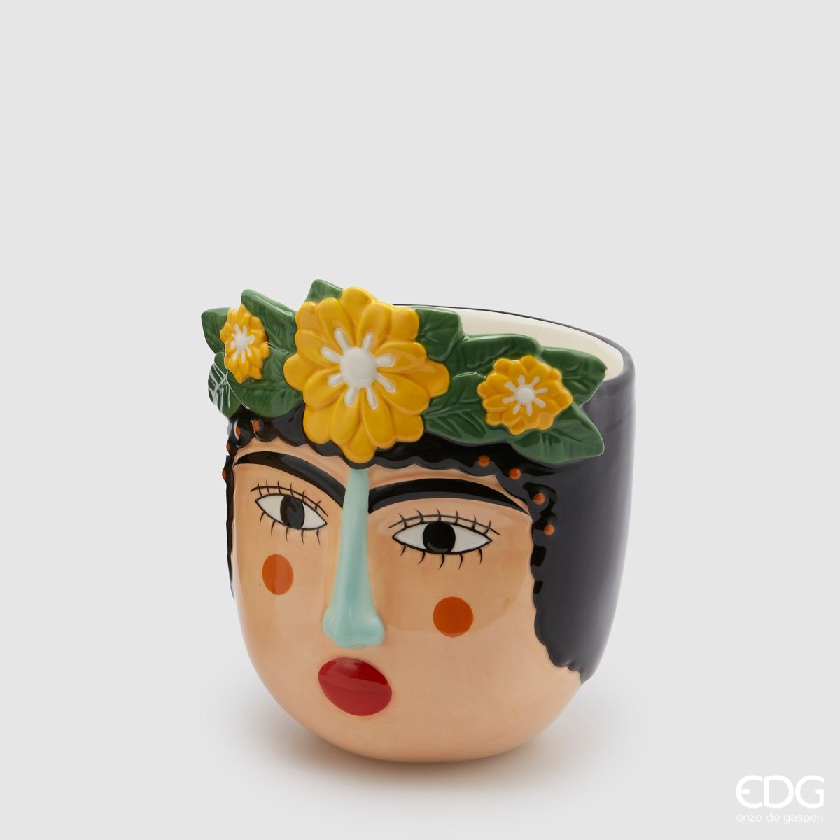 Vaso Testa Tenerife giallo EDG - Perrone Shop