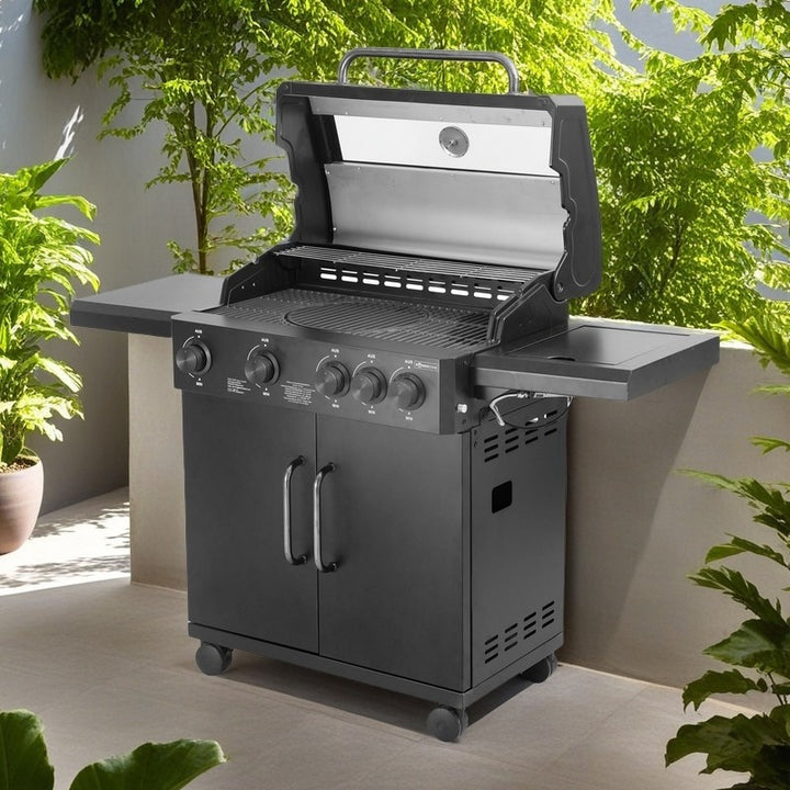 Pit Master – Barbecue a Gas con fornello laterale e custodia