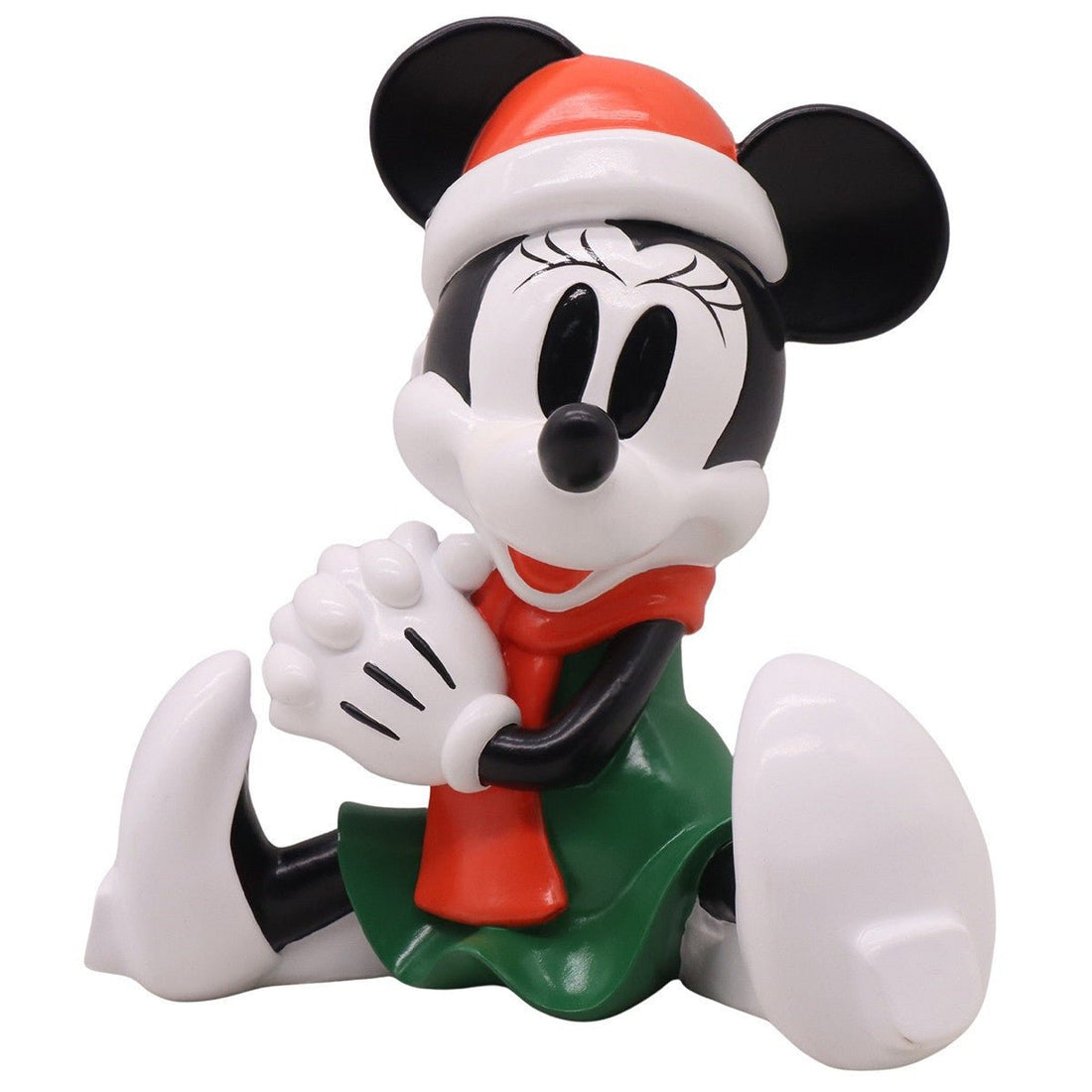Statuina natalizia Minnie Disney seduta in resina - Perrone Shop