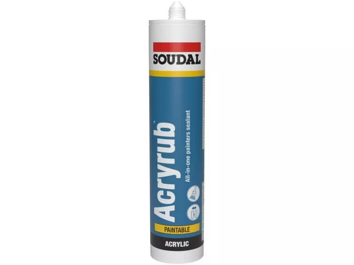 Sigillante Acrilico Soudal Verniciabile per Interni Acryrub 310 ml