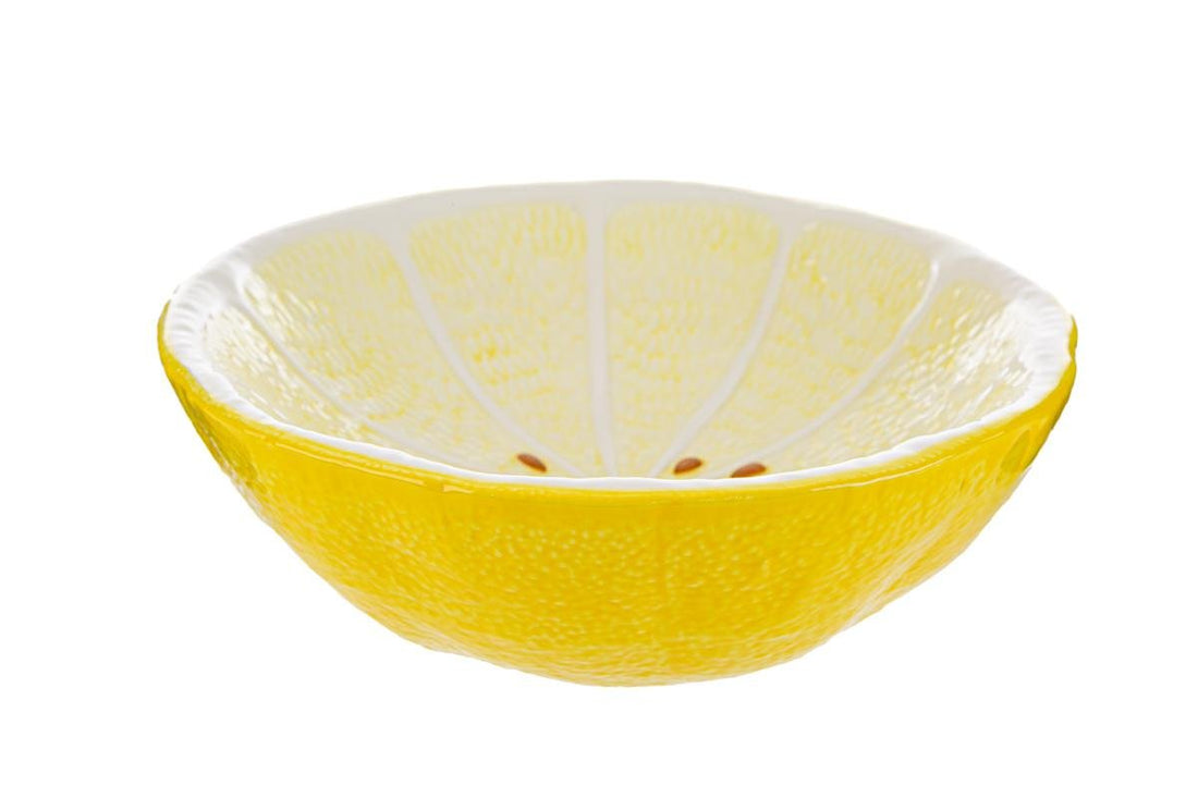 Svuota tasche in ceramica decorazione limone - Perrone Shop