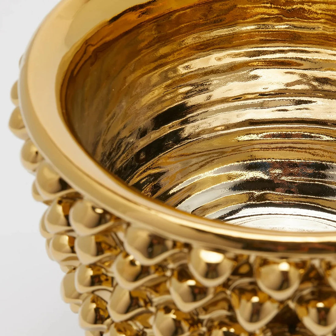 Vaso Fenice Pigna con piede Oro | EDG